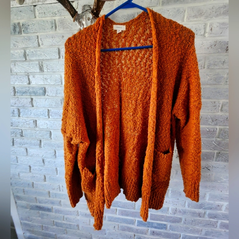 Large sweater cardigan